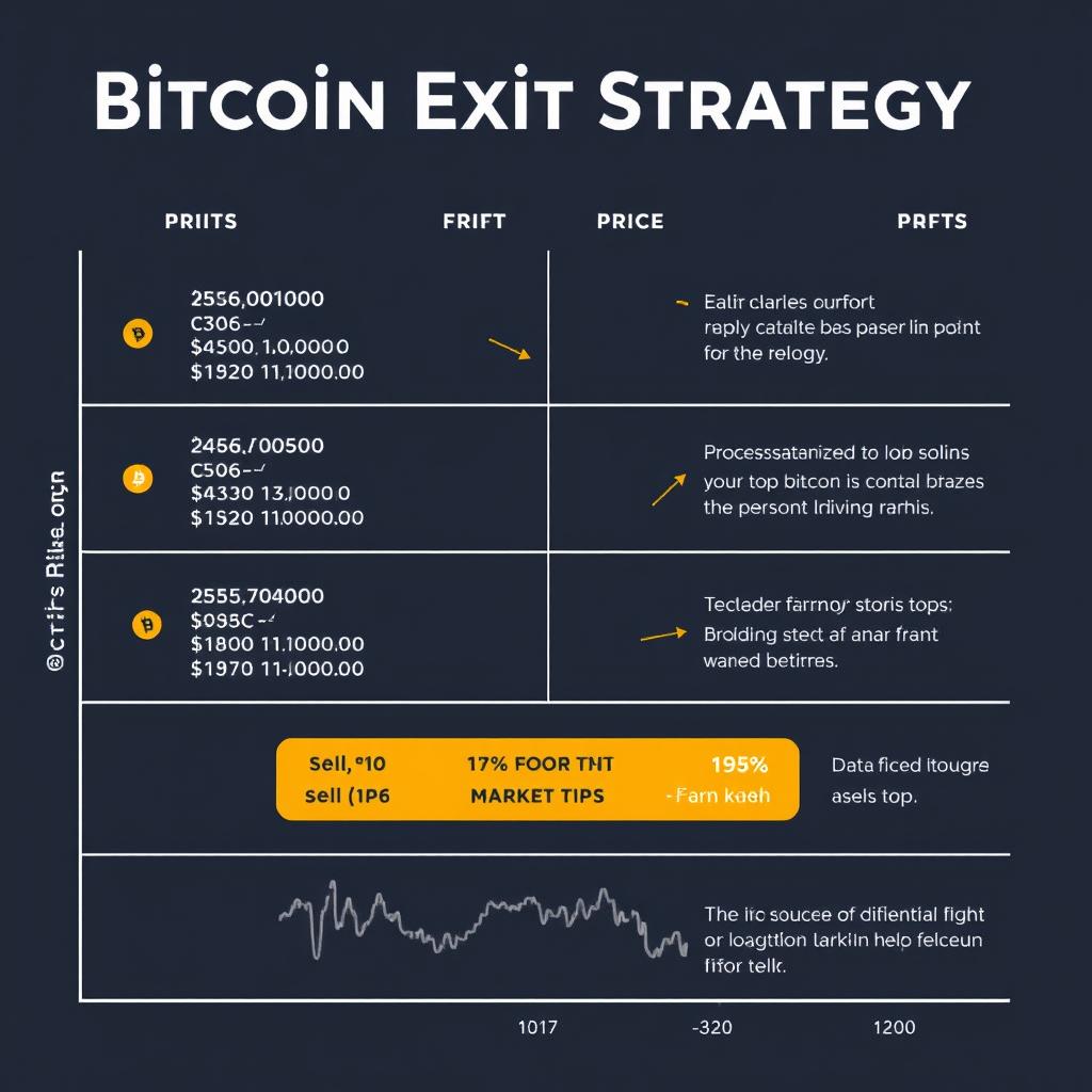 Bitcoin investment exit strategy planning with price targets