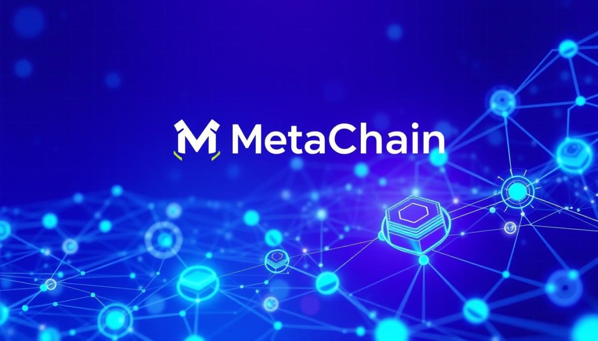 MetaChain crypto presale banner showing AI-powered DeFi infrastructure
