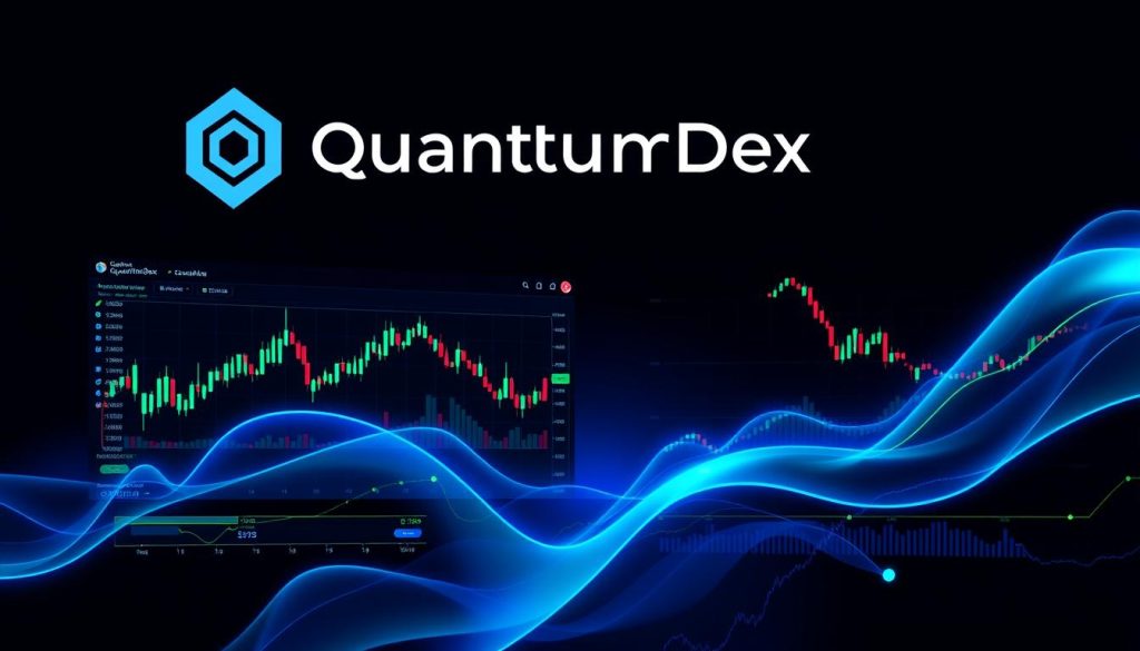 QuantumDex crypto presale interface showing trading platform features