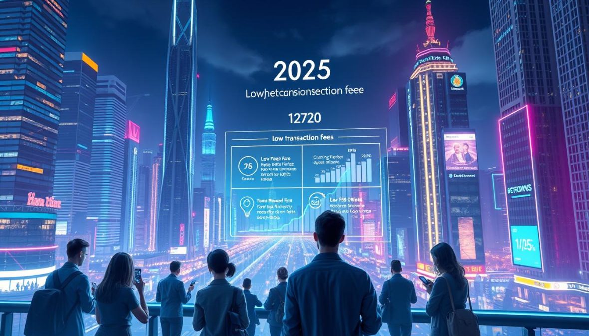 low transaction fee cryptocurrencies 2025