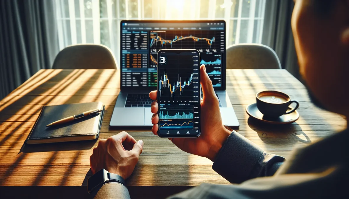 investor-analyzing-floki-inu-cryptocurrency-price-chart-on-smartphone-at-home-office-desk-1