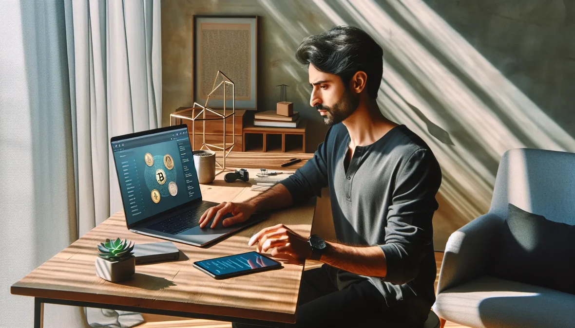 professional-reviewing-cryptocurrency-wallet-security-and-smart-contract-approvals-at-home-office-de